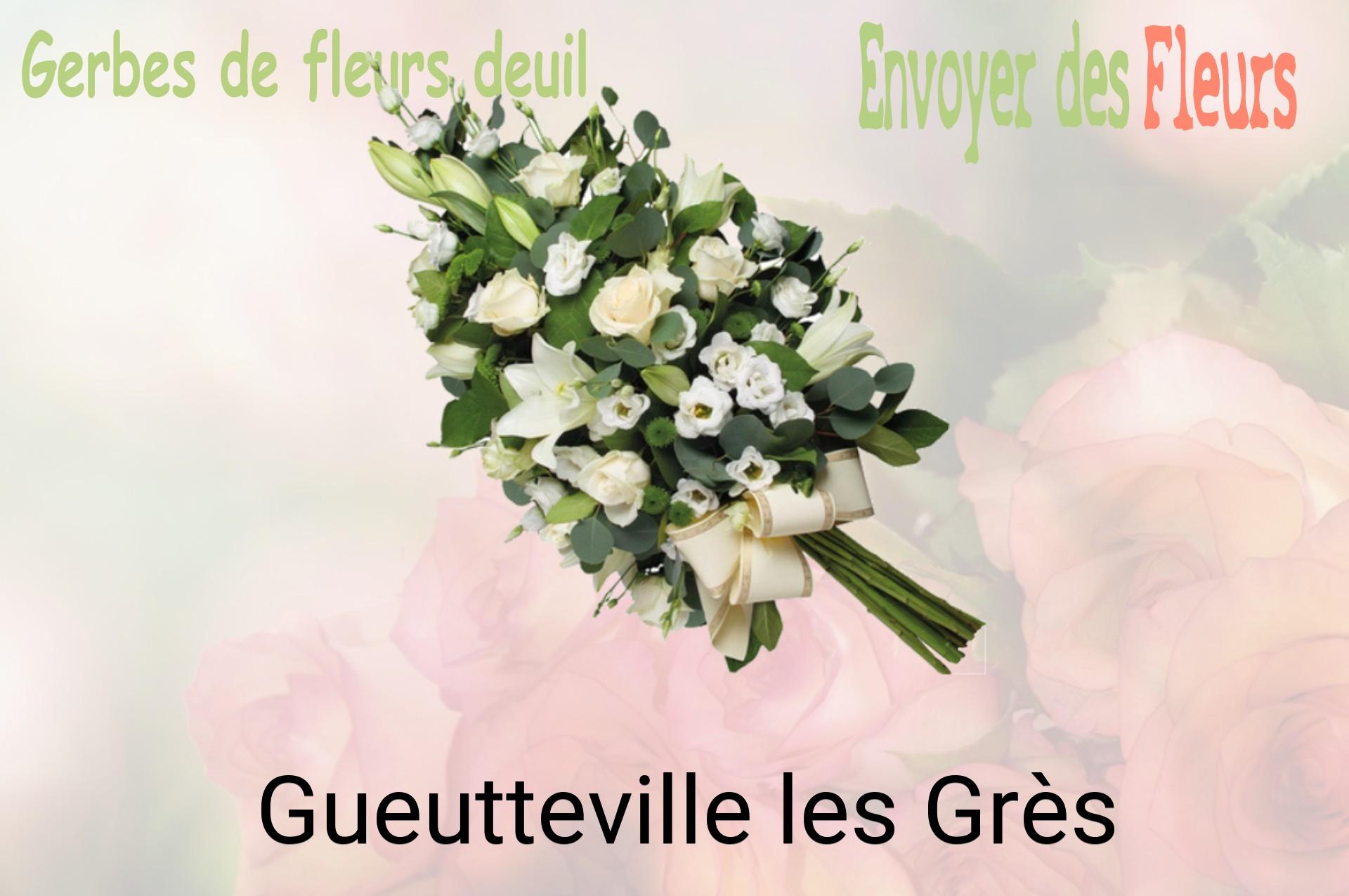 Gerbe de fleurs de deuil livrée à Gueutteville-les-Grès